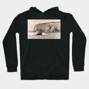 Motor Gun Boat at Speed off the Isle of Wight Hoodie